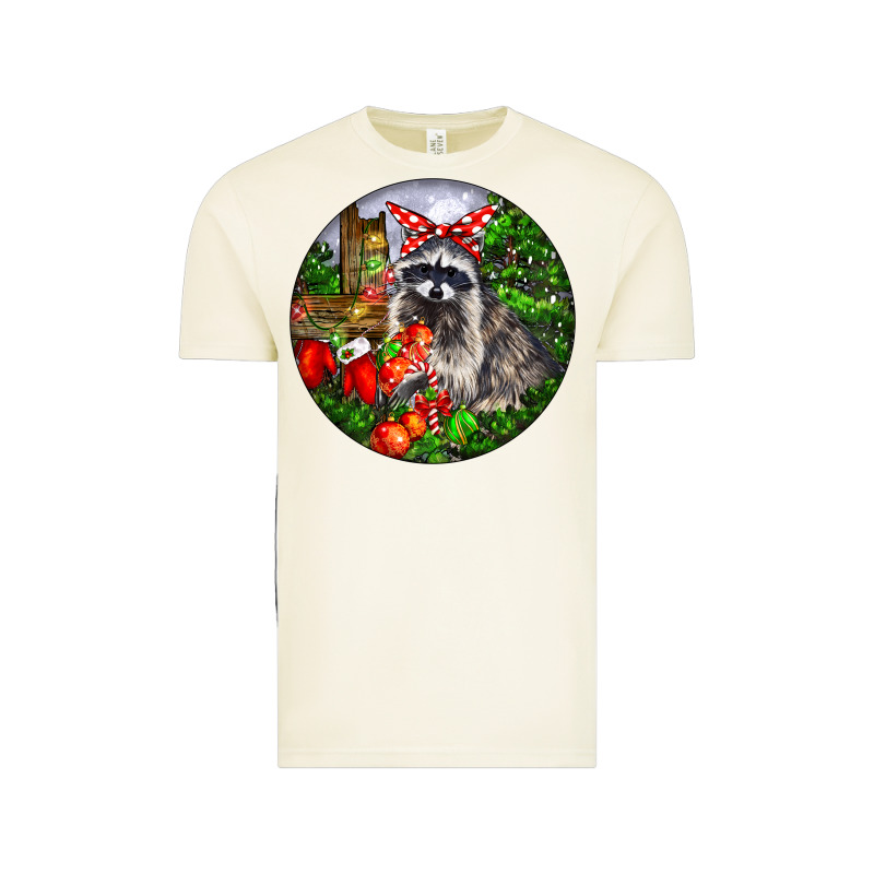 Christmas Raccoon Vintage Tee by LillyAllenDesigns | Teevron