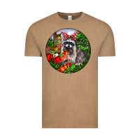 Vintage Coffee Christmas Raccoon Vintage Tee - LillyAllenDesigns