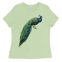 Matcha Peacock Ladies Tee - LillyAllenDesigns