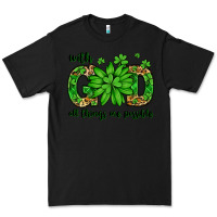 Black With god all things are possible St. Patrick's Day Premium Tee - LillyAllenDesigns