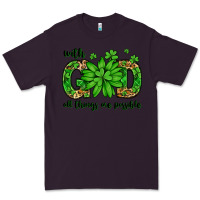 Plum With god all things are possible St. Patrick's Day Premium Tee - LillyAllenDesigns