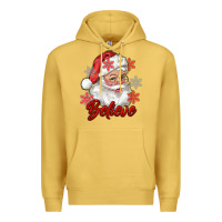 Antique Gold santa believe Premium Hoodie - RanaPortraitStore
