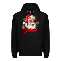 Black santa believe Premium Hoodie - RanaPortraitStore