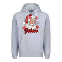 Heather Grey santa believe Premium Hoodie - RanaPortraitStore