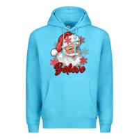 Ocean Blue santa believe Premium Hoodie - RanaPortraitStore