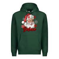 Sports Green santa believe Premium Hoodie - RanaPortraitStore