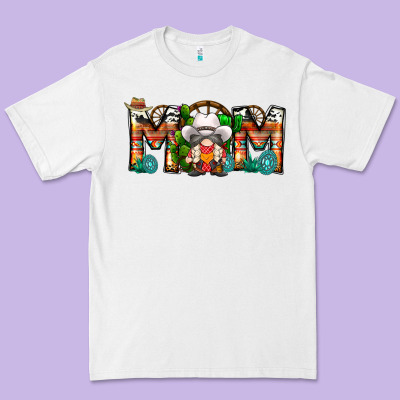 Mom Cowboy Gnome Premium Tee Designed By Cowhidedigitalart