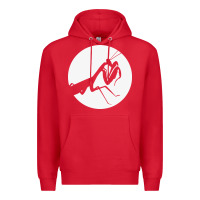 Red praying mantis Premium Hoodie - DesigneFamous