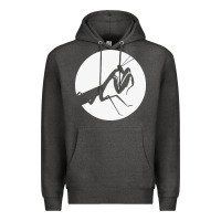 Charcoal Heather praying mantis Premium Hoodie - DesigneFamous