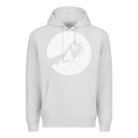 Dove Grey praying mantis Premium Hoodie - DesigneFamous
