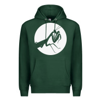 Sports Green praying mantis Premium Hoodie - DesigneFamous