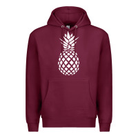 Burgundy pineapple sunset Premium Hoodie - DesigneFamous