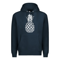 Navy pineapple sunset Premium Hoodie - DesigneFamous