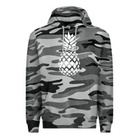 Slate Camo pineapple sunset Premium Hoodie - DesigneFamous