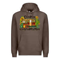Coffee camping is my happy place caravan Premium Hoodie - BarkalooDesign