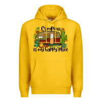 Lemon camping is my happy place caravan Premium Hoodie - BarkalooDesign