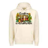 Camping Is My Happy Place Caravan Premium Hoodie | Teevron