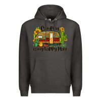 Smoke camping is my happy place caravan Premium Hoodie - BarkalooDesign