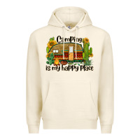 Tofu camping is my happy place caravan Premium Hoodie - BarkalooDesign