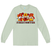 Matcha firefighter gnomes Long Sleeve Tee - Artiststas