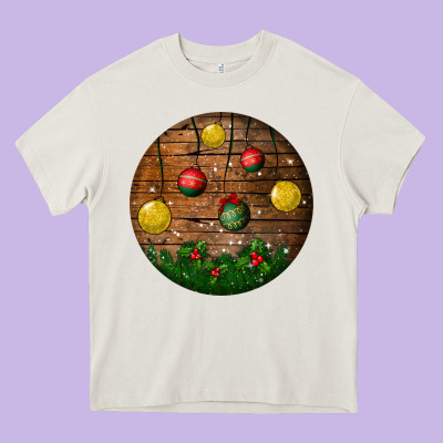 Christmas Heavy Core Tee Designed By Bundleandbundleshop