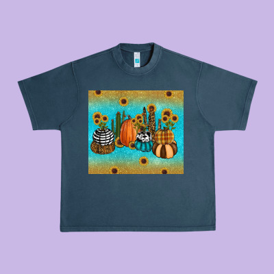 Fall Pumpkin Tumbler Urban Heavy Tee Designed By Ranaportraitstore