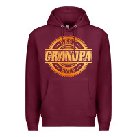 Burgundy best grandpa Premium Hoodie - DesigneFamous