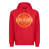 Red best grandpa Premium Hoodie - DesigneFamous