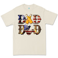 Bone American Flag Dad Bod Premium Tee - LillyAllenDesigns