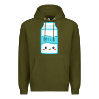 Army Green milk Premium Hoodie - DesigneFamous
