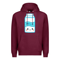 Burgundy milk Premium Hoodie - DesigneFamous