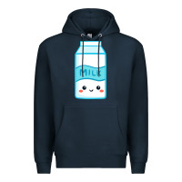 Navy milk Premium Hoodie - DesigneFamous