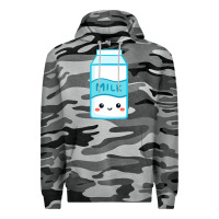 Slate Camo milk Premium Hoodie - DesigneFamous