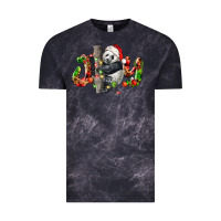 Cloud Black panda joy christmas Vintage Tee - LillyAllenDesigns