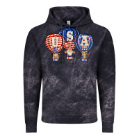 Cloud Black usa air balloon gnomies Vintage Hoodie - BarkalooDesign
