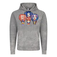 Cloud Rock usa air balloon gnomies Vintage Hoodie - BarkalooDesign