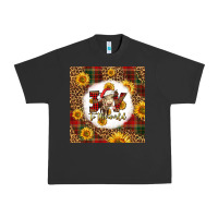 Pigment Black joy to the world christmas cow Urban Heavy Tee - LillyAllenDesigns
