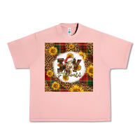 Salmon joy to the world christmas cow Urban Heavy Tee - LillyAllenDesigns