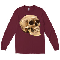 Burgundy skull Long Sleeve Tee - Artiststas