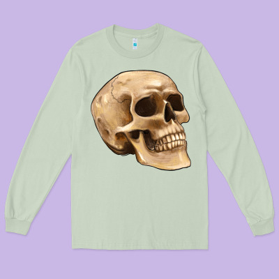 Skull Long Sleeve Tee Designed By Artiststas