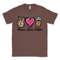 Chestnut peace love coffee Classic Tee - Jasminsmagicworld