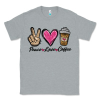 Heather Grey peace love coffee Classic Tee - Jasminsmagicworld