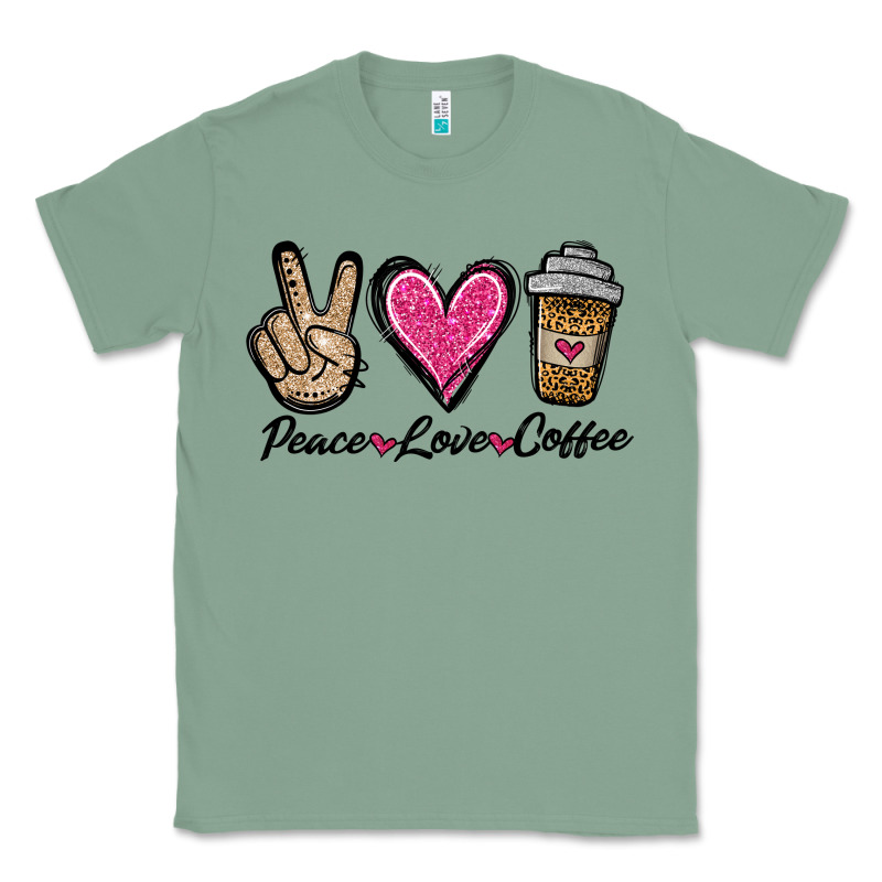 Peace Love Coffee Classic Tee by Jasminsmagicworld | Teevron