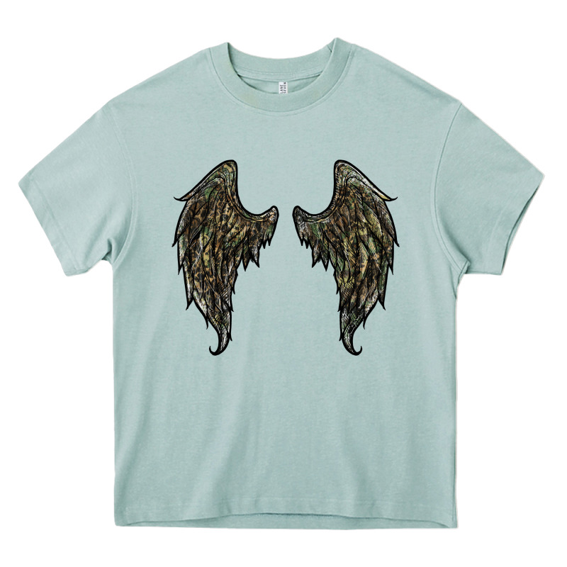 Leopard Camouflage Wings Heavy Core Tee by RanaPortraitStore | Teevron