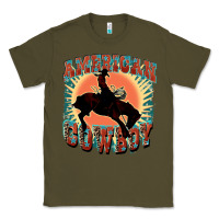 Army Green American cowboy Classic Tee - FaDigitalArtStudio