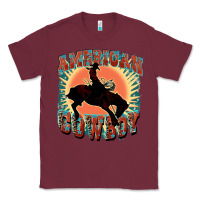 Burgundy American cowboy Classic Tee - FaDigitalArtStudio