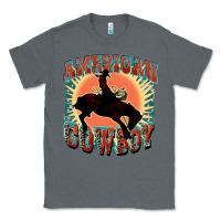 Charcoal Heather American cowboy Classic Tee - FaDigitalArtStudio