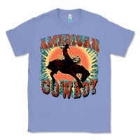 Colony Blue American cowboy Classic Tee - FaDigitalArtStudio