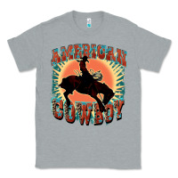 Heather Grey American cowboy Classic Tee - FaDigitalArtStudio