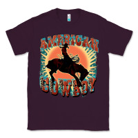 Plum American cowboy Classic Tee - FaDigitalArtStudio